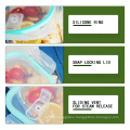 640ml Microwave High Borosilicate Square glass food storage container glass lunch box with lids airtight